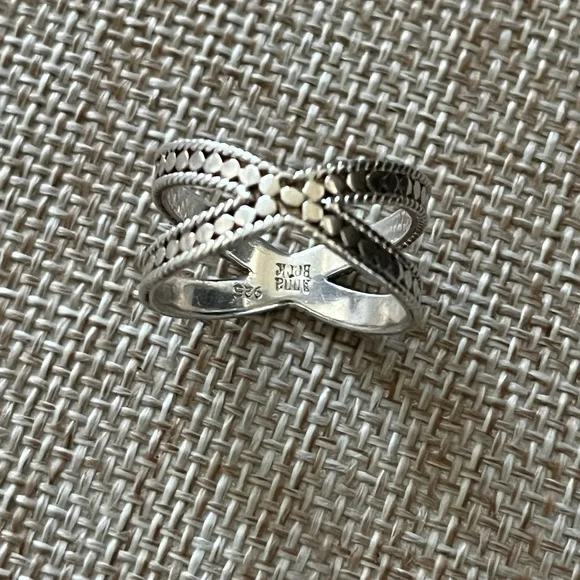 Anna Beck Two-Tone Pavé Ring Set in Gold & Silver - Picture 5 of 13
